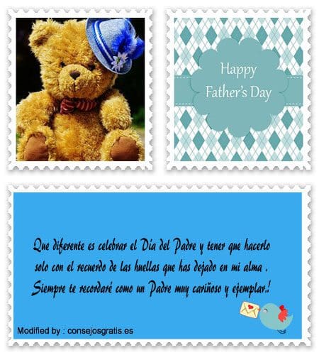 Frases de Feliz Día del Padre para mi Papá fallecido | Recordatorios