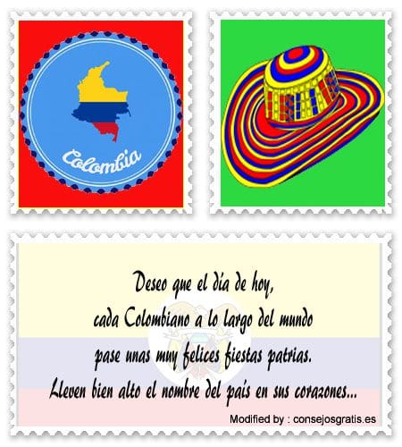 Saludos de Fiestas Patrias para Colombia | Felicitaciones para Colombia