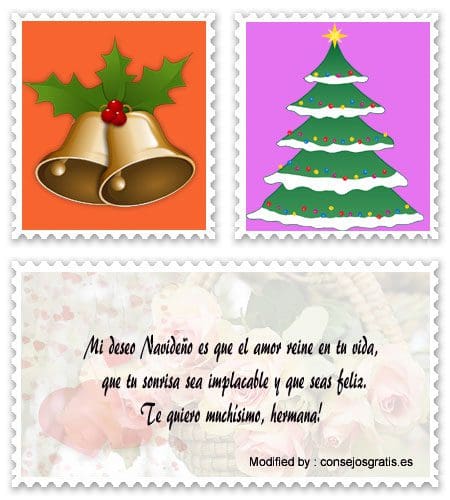 Mensajes de Navidad para mi Hermana | Saludo de Navidad